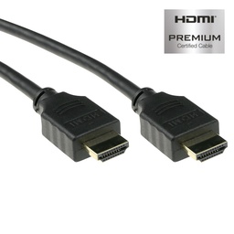 [AK3941] ACT 0.5 meter HDMI High Speed Ethernet premium certified kabel HDMI-A male - HDMI-A male