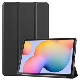 [P605-1] Samsung Galaxy Tab S6 Lite hoes - Tri-Fold Book Case - Zwart