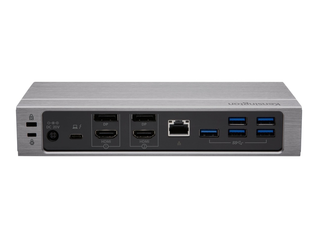 Kensington SD5600T Thunderbolt™ 3 en USB-C Dual 4K hybride dockingstation - 100 W PD – Win/Mac - USB Type-C - Grijs