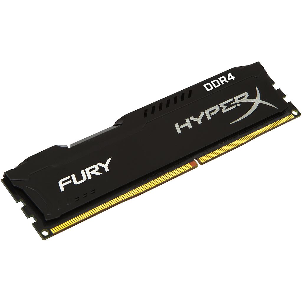 Kingston HyperX Fury RAM Module - 8 GB (2 x 4 GB) - DDR4 SDRAM - 2666 MHz - 1.20 V - Non-ECC - Unbuffered - CL15 - 288-pin - DIMM