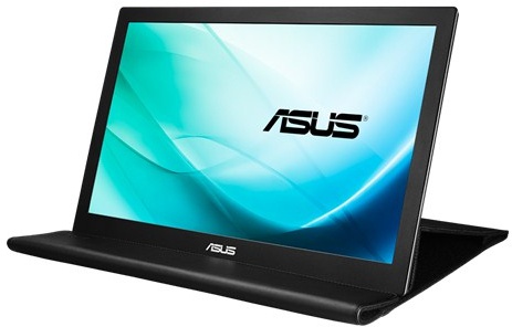 Asus 15,6" USB monitor FullHD IPS MB169B+ Zilver, Zwart