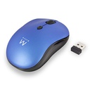 Ewent Draadloze muis, USB nano ontvanger, 800 tot 1600 dpi, blauw (EW3231)