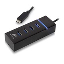 ACT 3.0 USB Hub Type-C (USB 3.1 Gen 1), 4 poorts, zwart