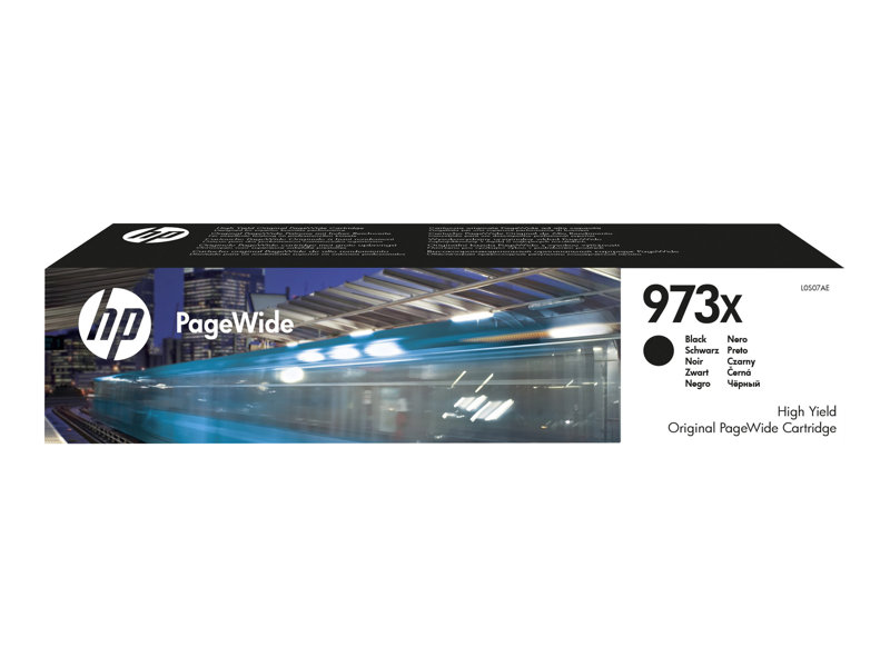 HP 973X - hoog rendement - zwart - origineel - PageWide - inktcartridge