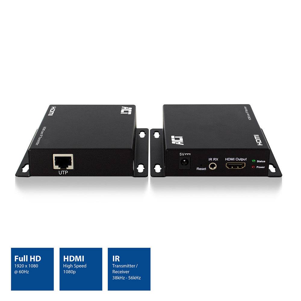 ACT HDMI over IP extender set CATx tot 100 meter