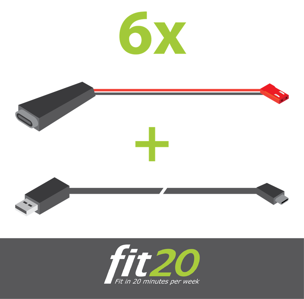 fit20 Battery Converter USB set