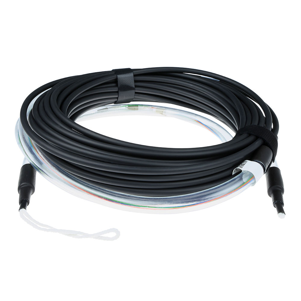 ACT 70 meter Singlemode 9/125 OS2 indoor/outdoor kabel 8 voudig met LC connectoren