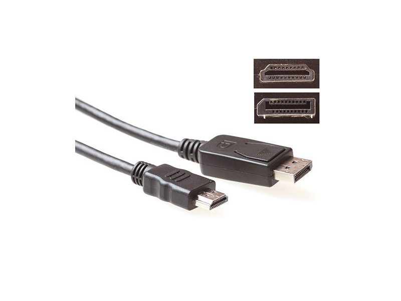 ACT Verloopkabel DisplayPort male - HDMI-A male 3