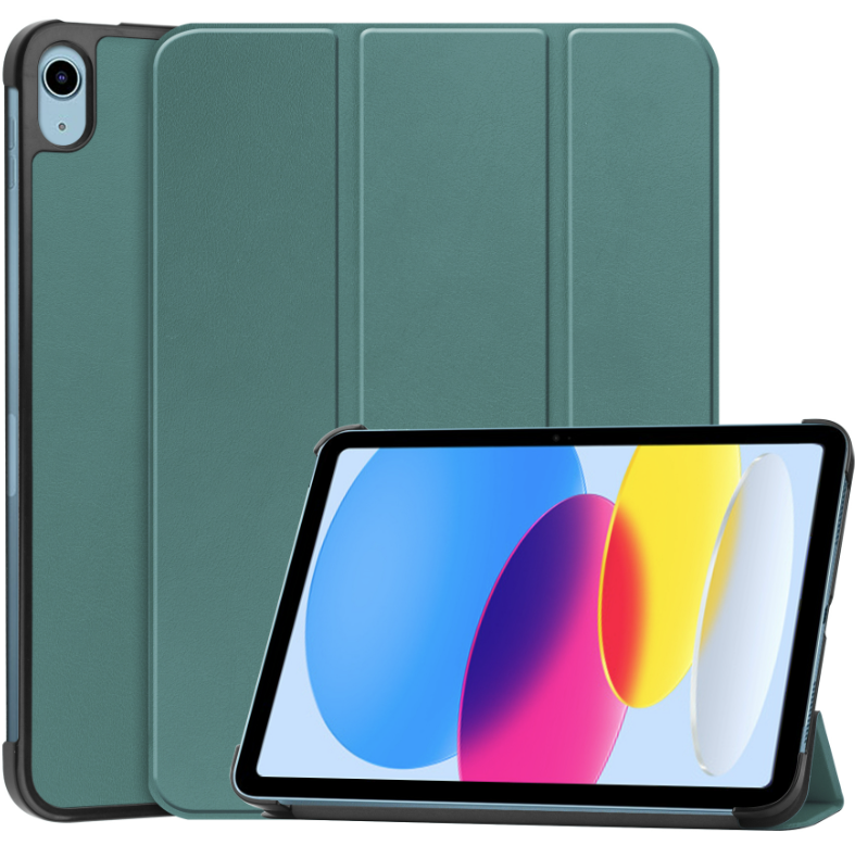 Tablet hoes geschikt voor de Apple iPad 10 10.9 (2022) - Donker Groen