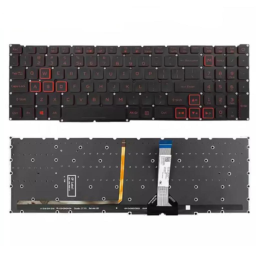 ACER NOTEBOOK KEYBOARD FOR ACER NITRO AN515-56 AN515-57 WITH RED BACKLIT