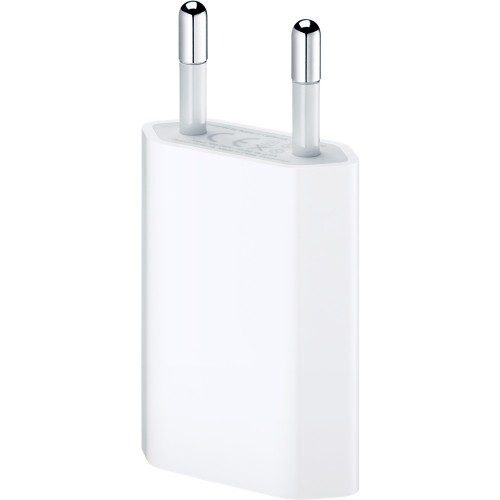 Apple 5W USB Power Adapter voor  iPhone 3G, 3GS, 4, 4S, 5; iPod classic; iPod mini; iPod nano; iPod 