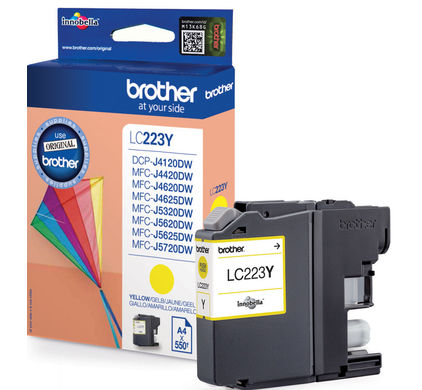 Brother Ink Cartridge LC-223Y Yellow 550 pagina's