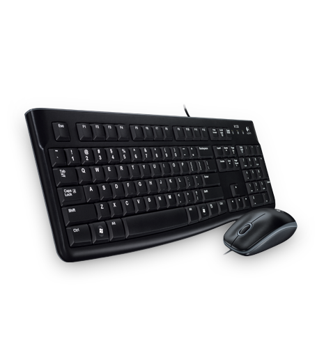 Logitech MK120 bekabelde set toetsenbord en muis