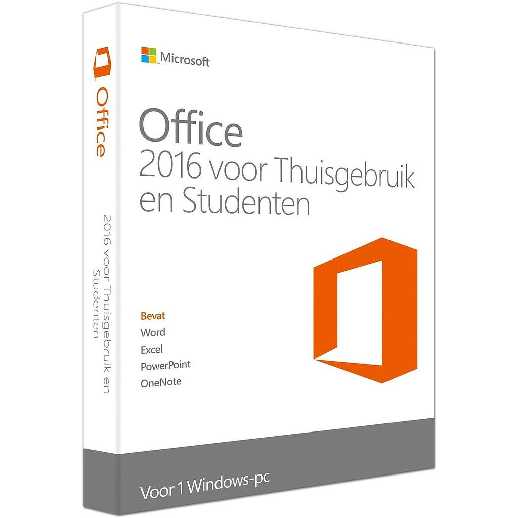 Microsoft Office Thuisgebruik & Student 2016 1-PC