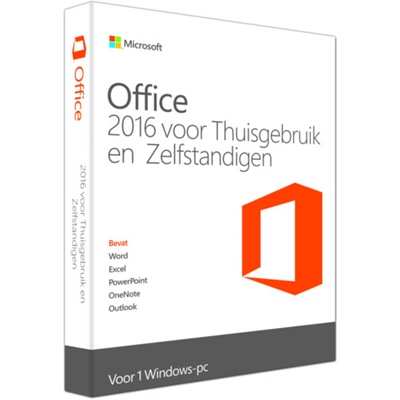 Microsoft Office Thuisgebruik & Zelfstandigen 2016 1-PC (kopie)