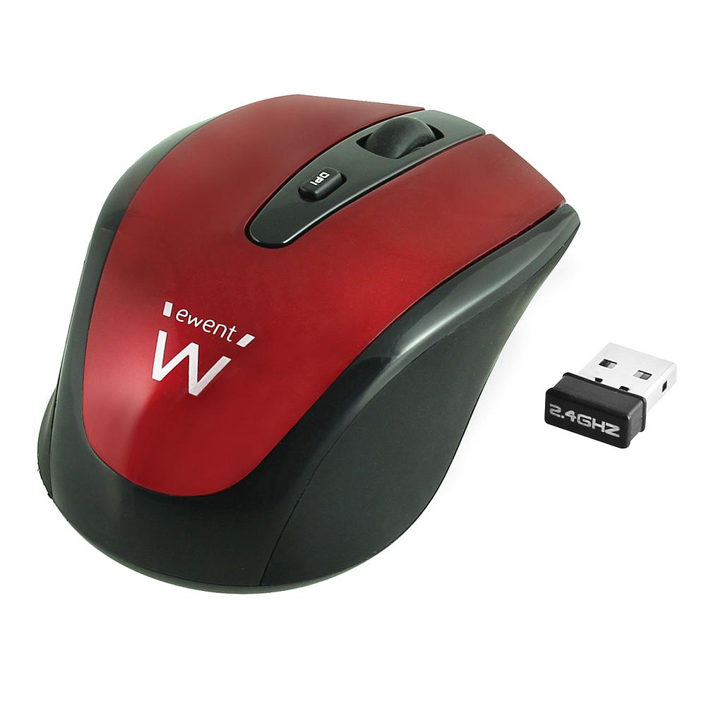 EWENT EW3217 Wireless mouse red 1000/1200/1600dpi