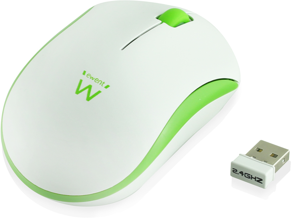 EWENT EW3209 Wireless mouse white-green 1000dpi