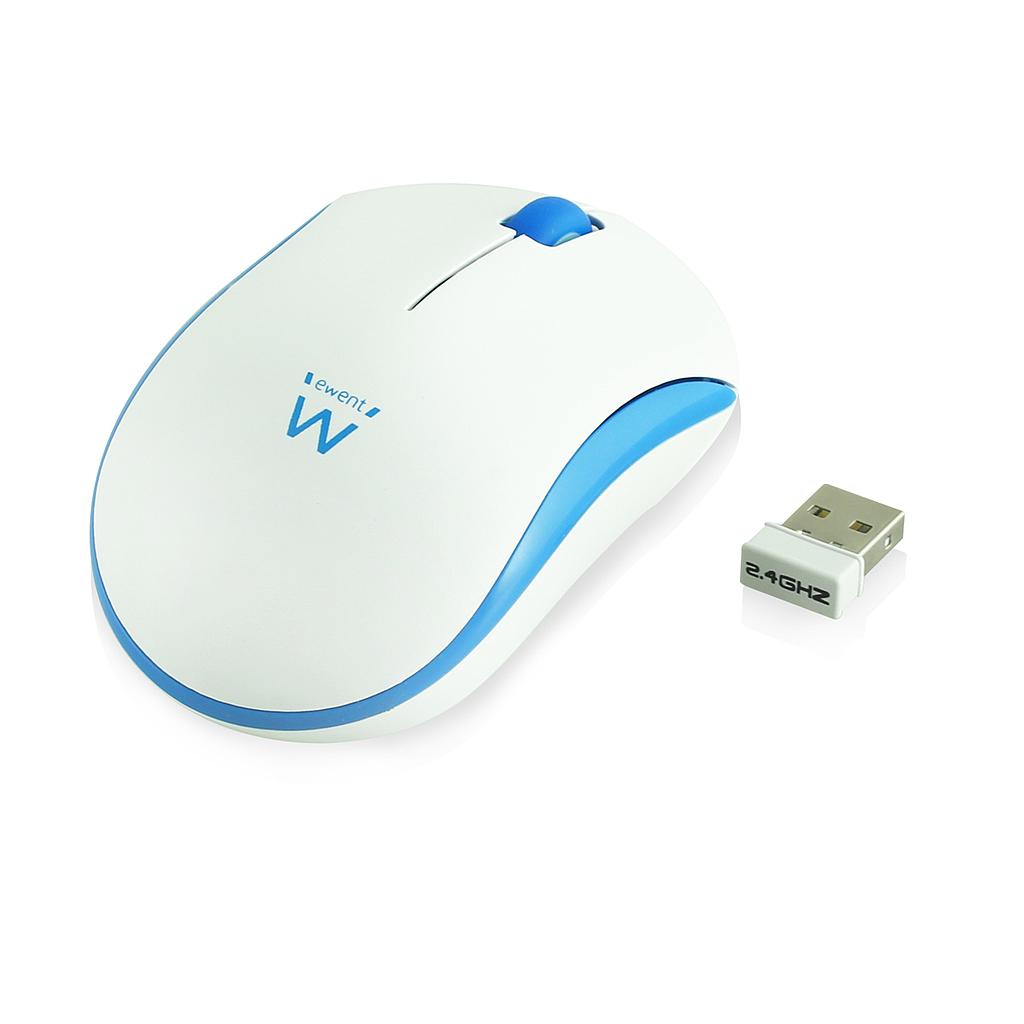 EWENT EW3210 Wireless mouse white-blue 1000dpi