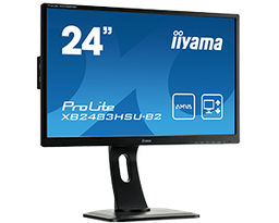 [XB2483HSU-B2] IIyama XB2483HSU-B2 24 inch Full HD monitor hoogte verstelbaar, kantelbaar, pivot