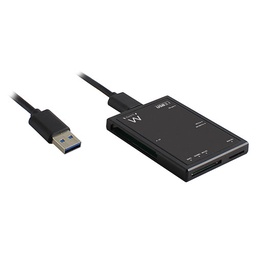 [AC6370] ACT Externe USB 3.0 SD microSD Kaartlezer, zwart, SDHC, USB 3.1 Gen 1