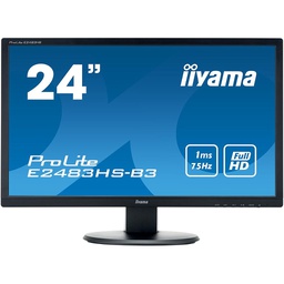 [E2483HS-B3] IIYAMA ProLite E2483HS-B1 24i LCD 1920 x 1080 TN Panel LED 2ms BL HDMI HDCP D-Sub DVI-D 24bit TrueColor