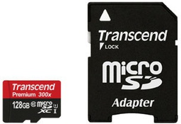 [TS128GUSDU1] Transcend microSDHC 128GB Class 10/UHS-I met adapter