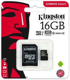 [SDCS2/16GB] Kingston microSDHC 64GB Class 10 + SD-Adapter (kopie)