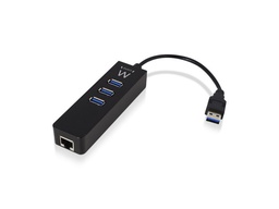 [EW1140] EWENT USB3.0 NAAR 3-POORTS USB3.0 + GIGABIT LAN HUB