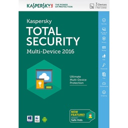 [DSD110058] Kaspersky Total Security Multi-Device 2016 3-Devices 1 jaar verlenging