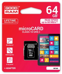 [M1AA-0640R11] Goodram 16GB MicroSD UHS-I Klasse 10 flashgeheugen (kopie)