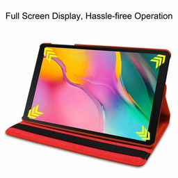 [T510-39] Samsung Galaxy Tab A 10.1 (2019) hoes - Draaibare Book Case - Rood