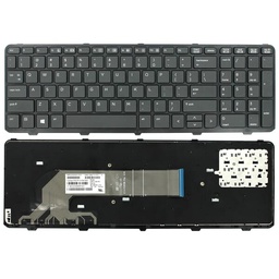 [P0679180] RepPar Laptop Toetsenbord Qwerty US + Frame voor HP