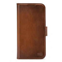 [WALCS1091] Senza Desire Leather Wallet Apple iPhone 12/12 Pro Burned Cognac