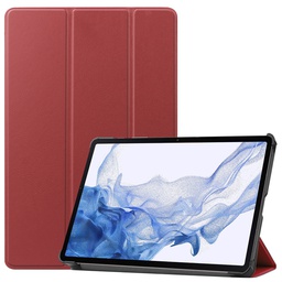 [8719793167921] Tablet hoes voor Samsung Galaxy Tab S8 (2022) - Tri-Fold Book Case - Donker Rood