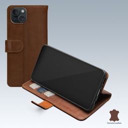 [MOB-LWBR-IPH15] Mobilize Leather Wallet Apple iPhone 15 Brown