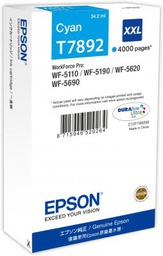 [C13T789240] Epson T7892 Cyan inktjet cartridge XXL WorkForce Pro