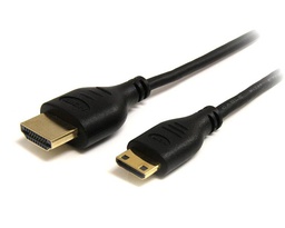 [HDMIACMM6S] Startech.com HDMI to HDMI Mini M/M 1.8m Slim High Speed HDMI Cable with Ethernet