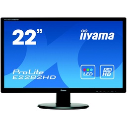 [E2282HD-B1] IIYAMA ProLite E2282HD-B1 54.7cm 21.5inch TFT LED Backlight Full HD 1920x1080 VGA DVI 5ms 250cd/m² black