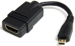 [HDADFM5IN] StarTech.com Micro HDMI male naar HDMI female met Ethernet adapter, 12 cm